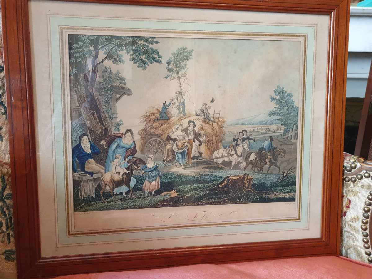 Suite de gravures couleur 19e siècle-photo-4