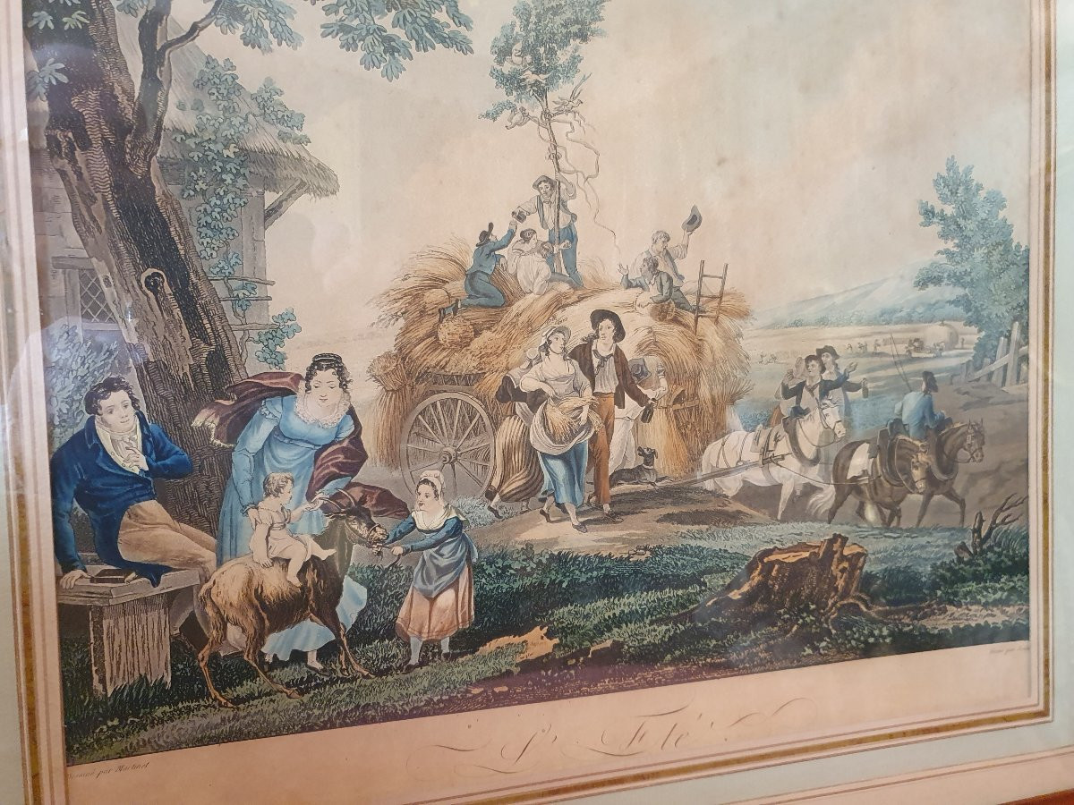 Suite de gravures couleur 19e siècle-photo-2