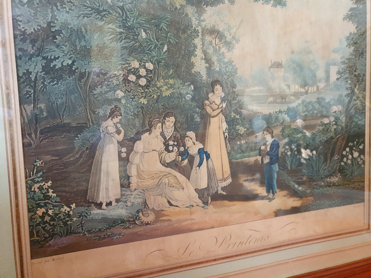 Suite de gravures couleur 19e siècle-photo-5