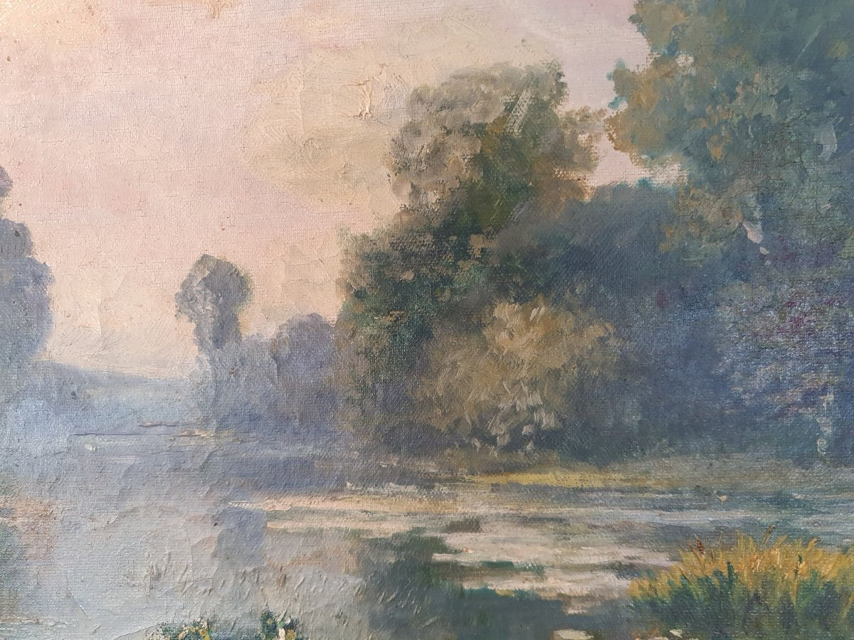 Oil On Canvas, Early 20th Century-photo-4