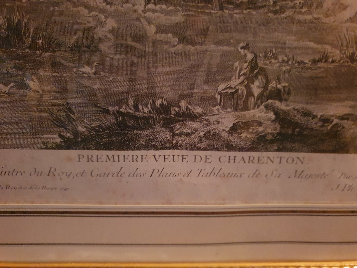 18th-century Framed Engraving-photo-4