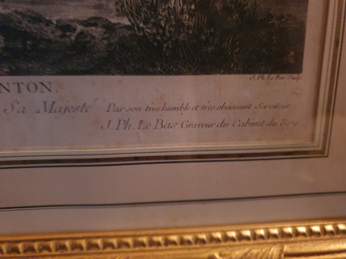 18th-century Framed Engraving-photo-1