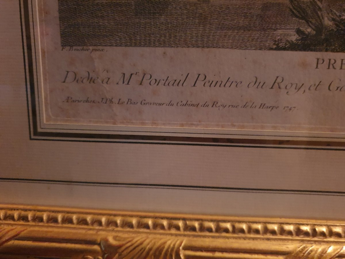 18th-century Framed Engraving-photo-2