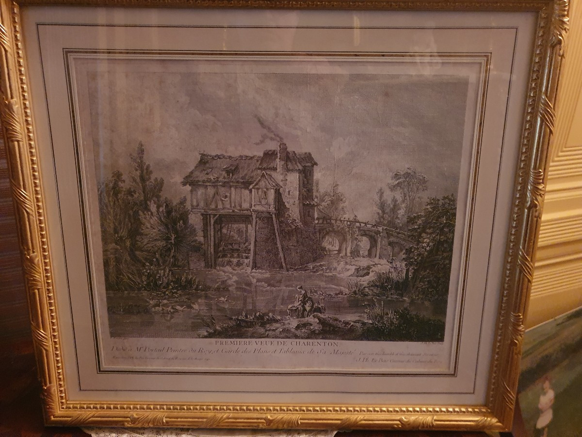 18th-century Framed Engraving