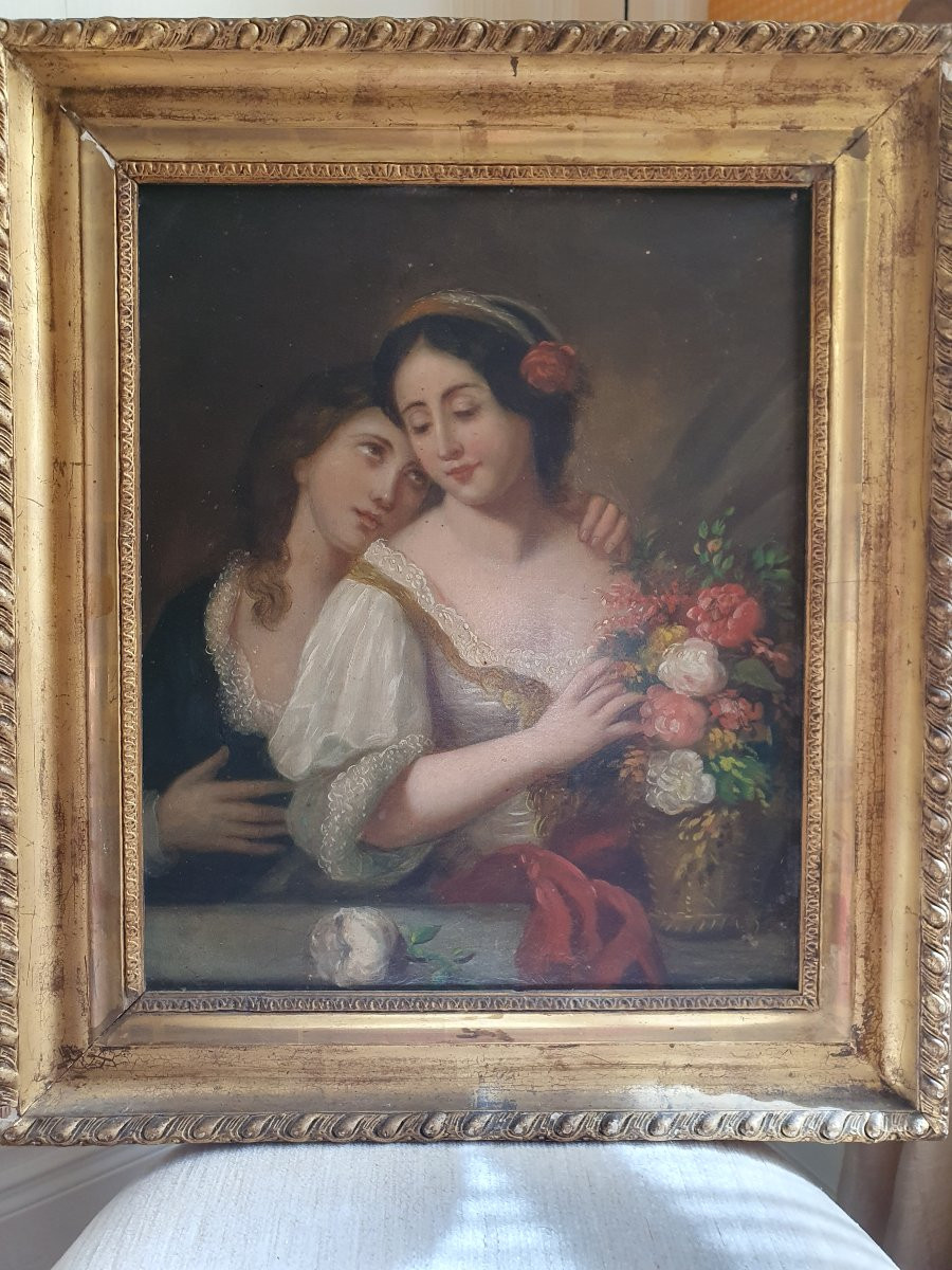 19th Century Oil On Canvas-photo-4