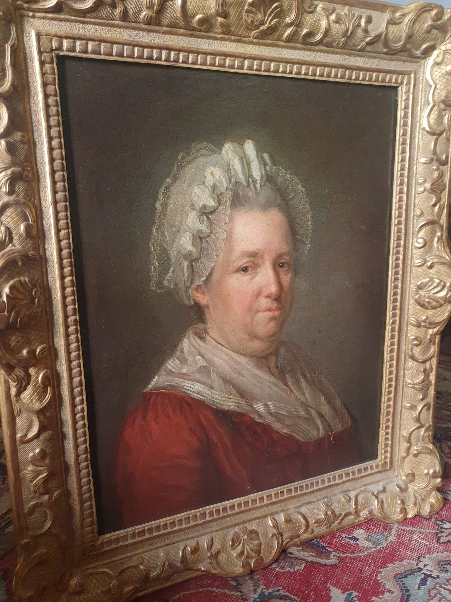Portrait de Dame XVIIIe siècle-photo-3