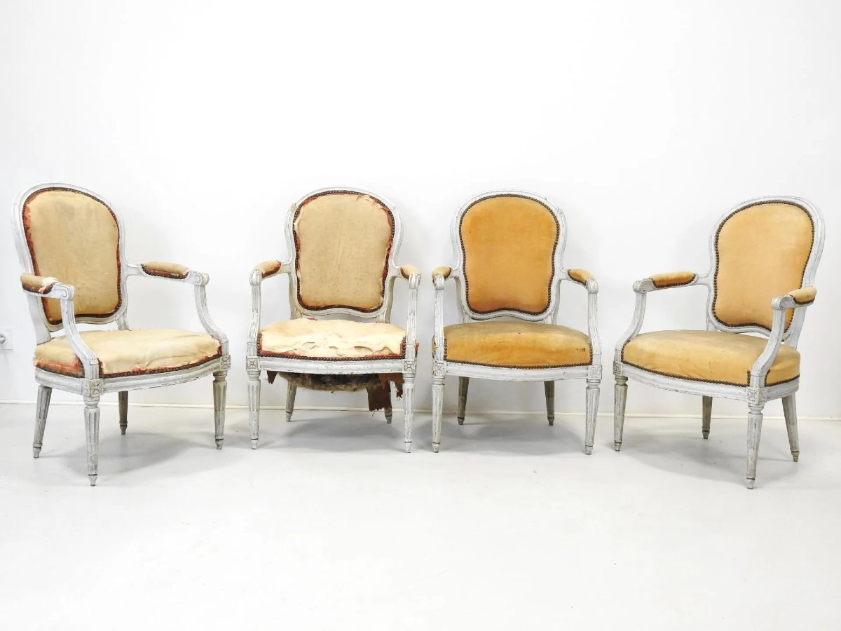 Suite Of 4 Convertibles 18th Century-photo-4