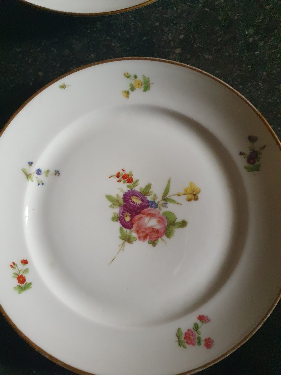 Suite Of 5 Plates Late 18th Century-photo-2