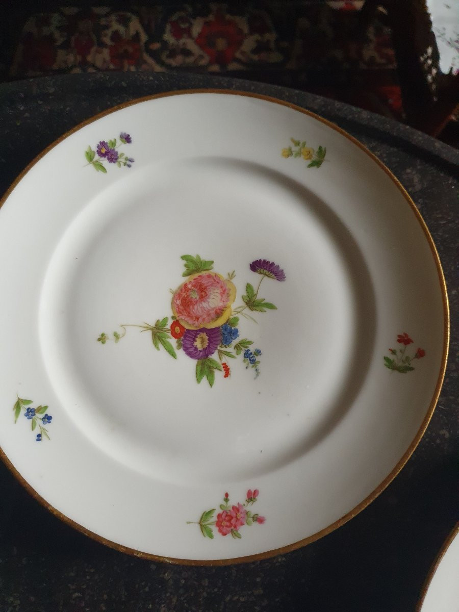 Suite Of 5 Plates Late 18th Century-photo-4