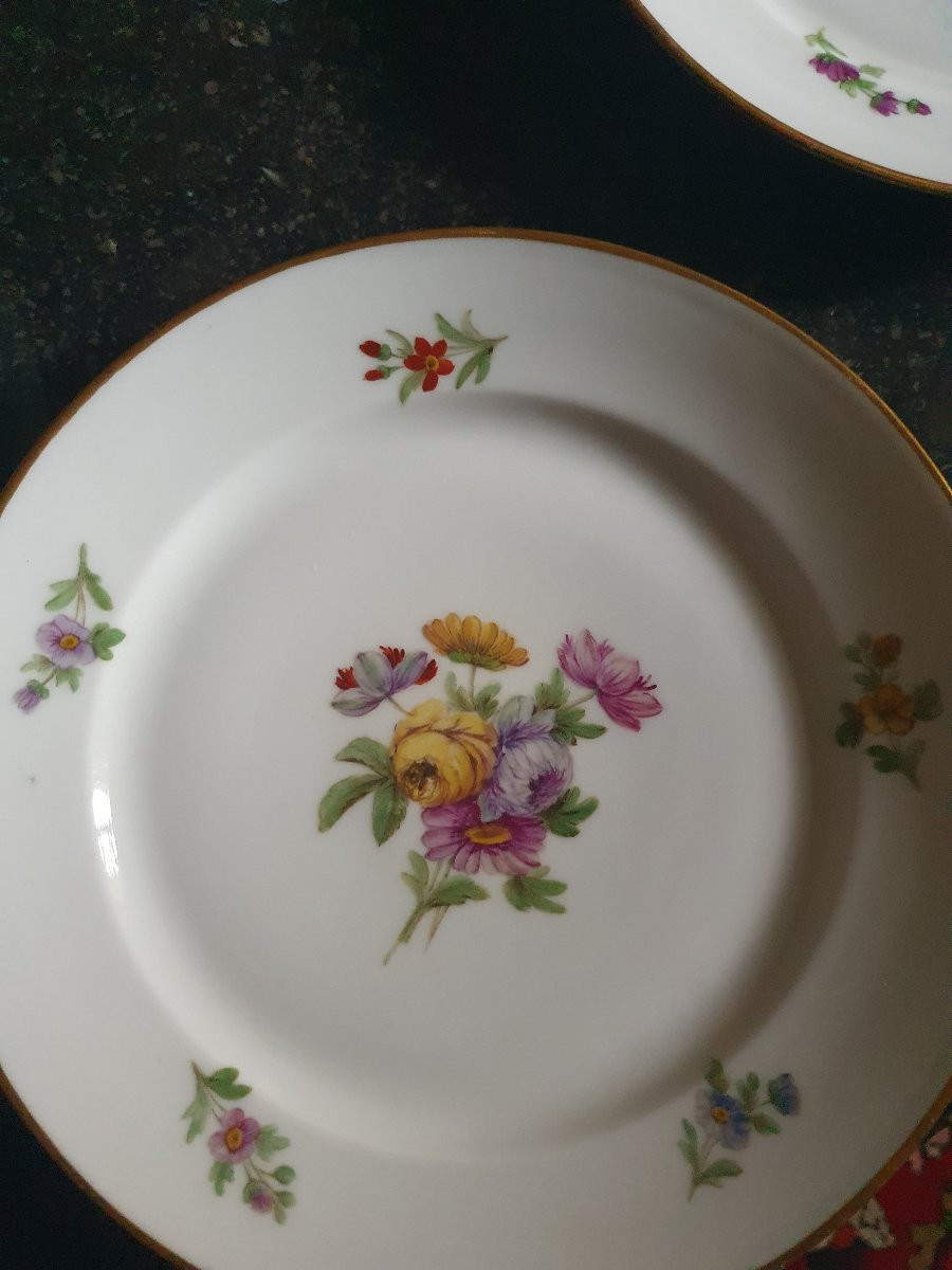 Suite Of 5 Plates Late 18th Century-photo-4
