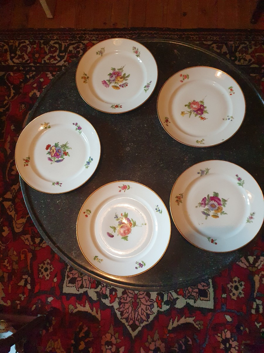 Suite Of 5 Plates Late 18th Century