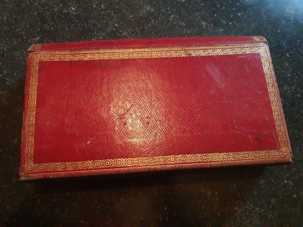 Gusseted Document Holder Early 19th Century-photo-4