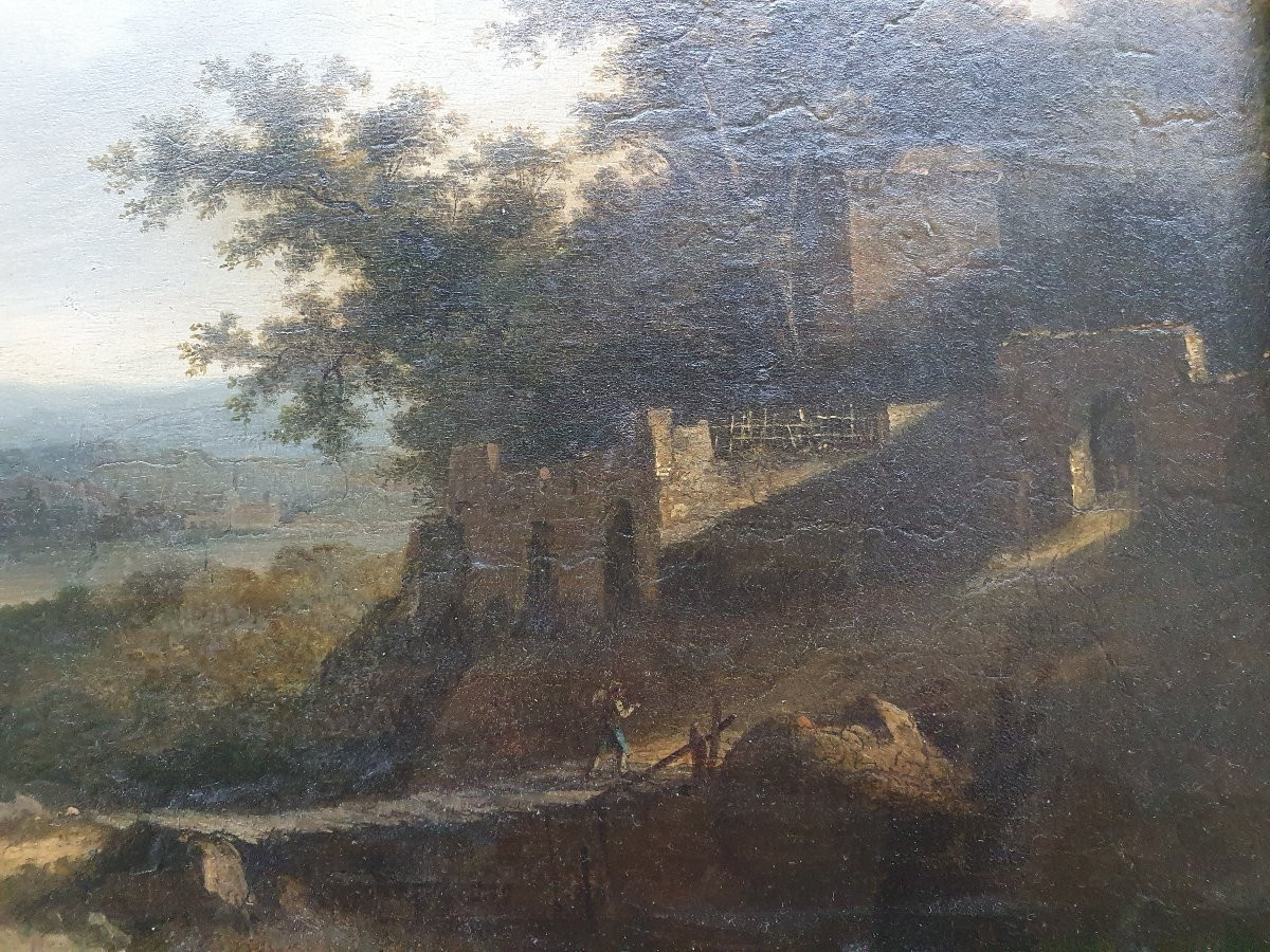 Oil On Panel Late 18th Century-photo-2