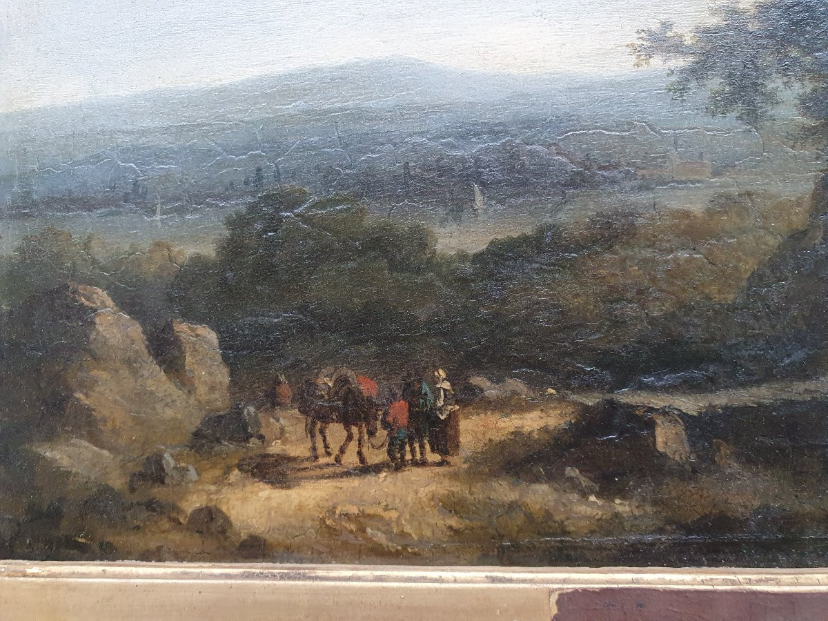Oil On Panel Late 18th Century-photo-3