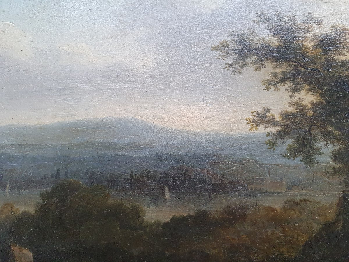 Oil On Panel Late 18th Century-photo-5