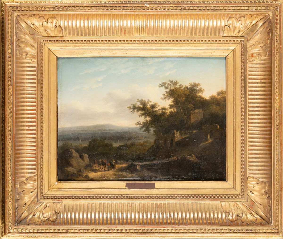 Oil On Panel Late 18th Century