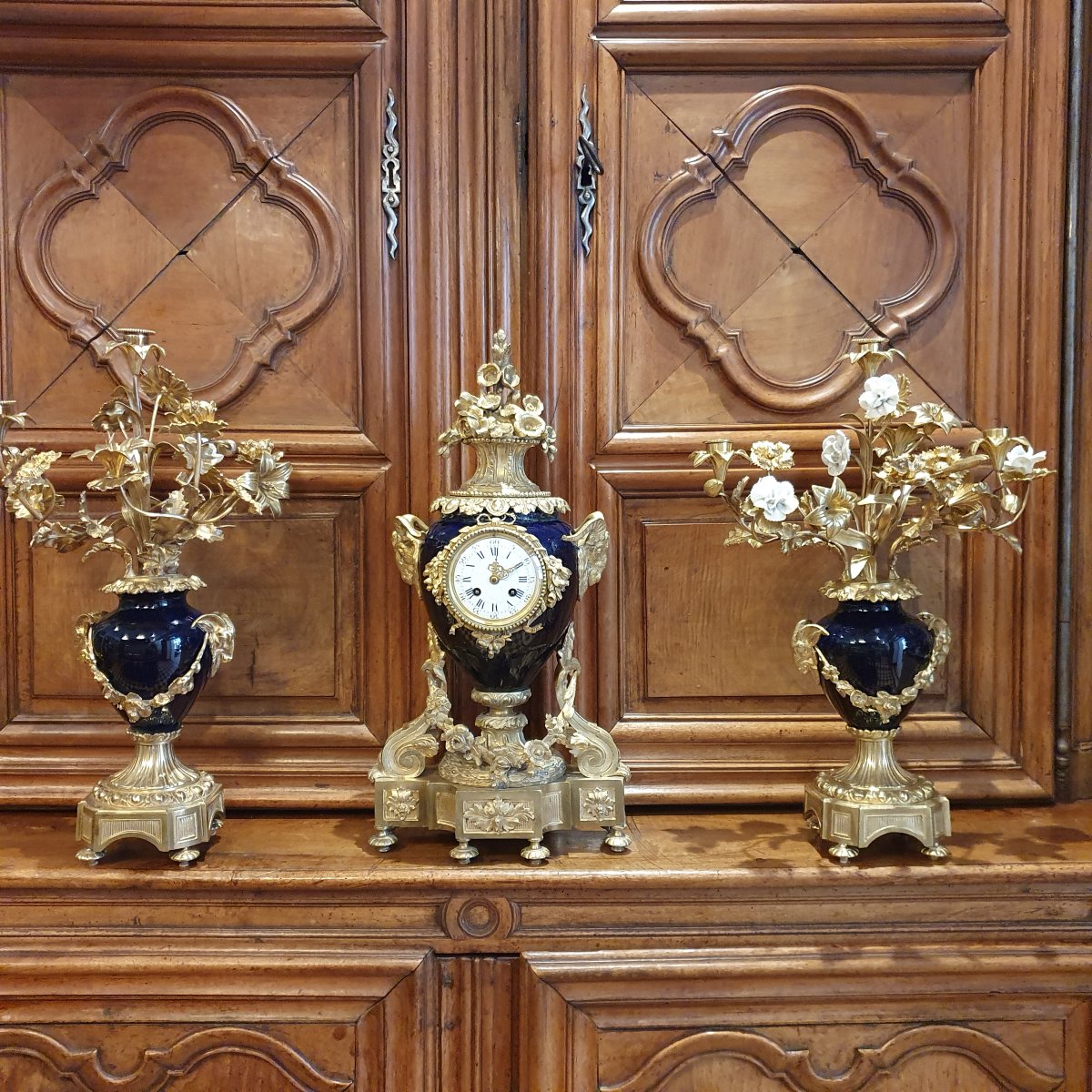 garniture de cheminée de style Louis XVI-photo-2
