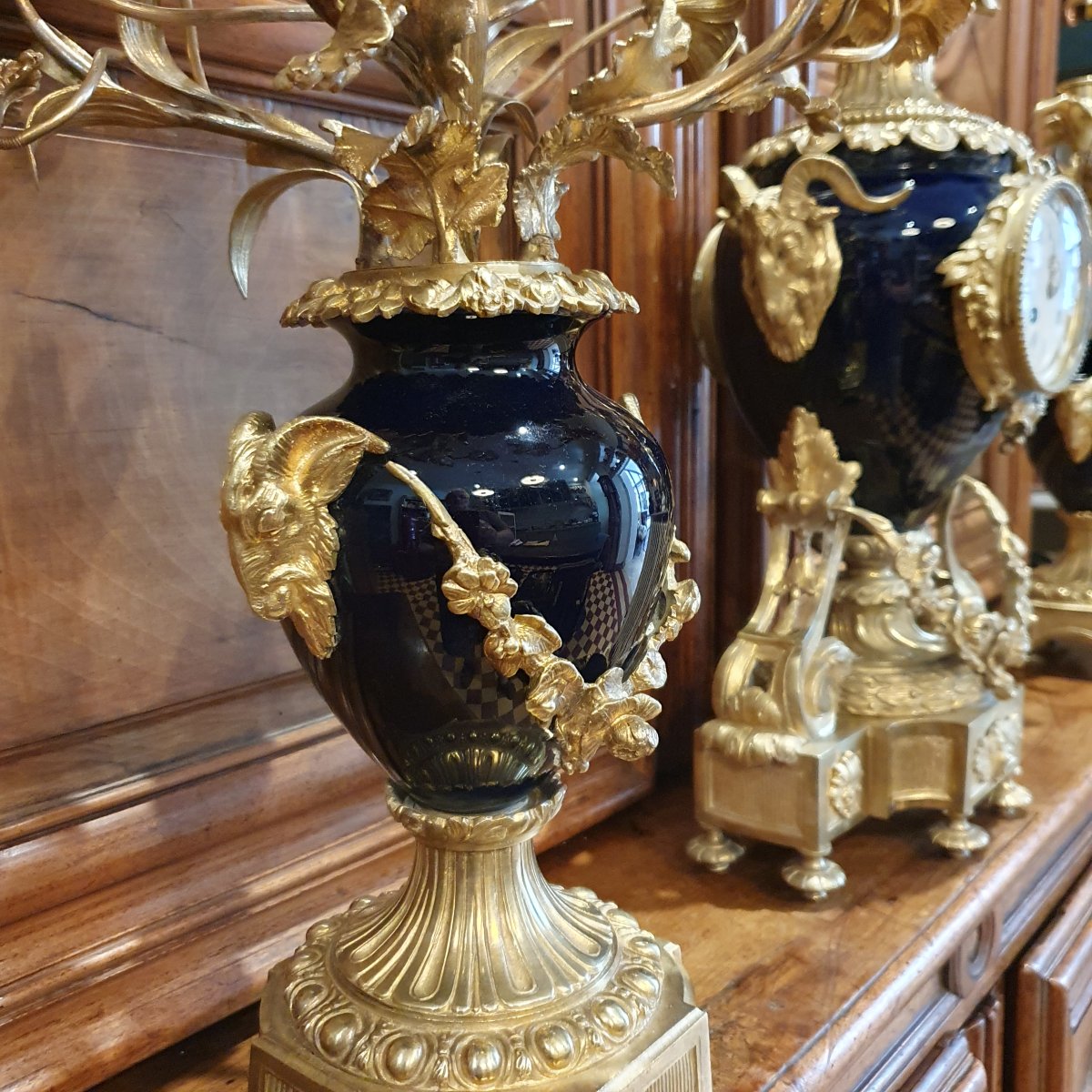 garniture de cheminée de style Louis XVI-photo-6