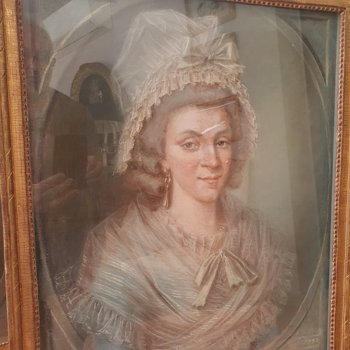 Pair Of 18th-century Pastels-photo-3