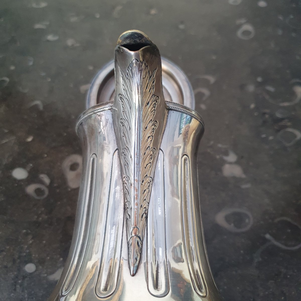Cafetière métal argenté 18e-photo-7