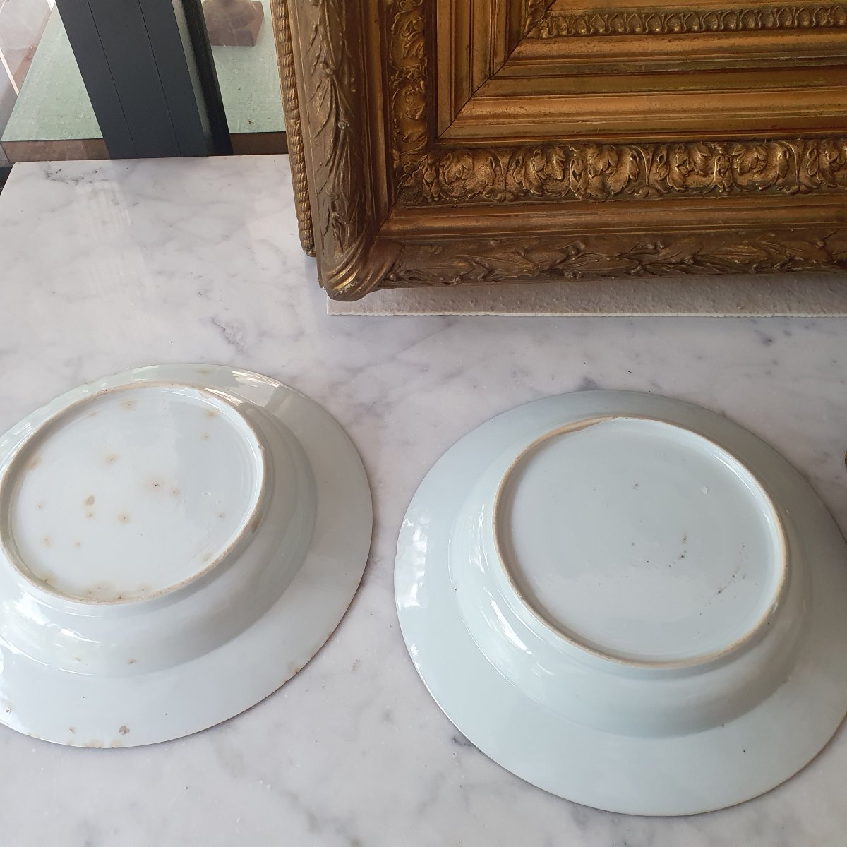 Paire d'assiettes Chine 18e-photo-3