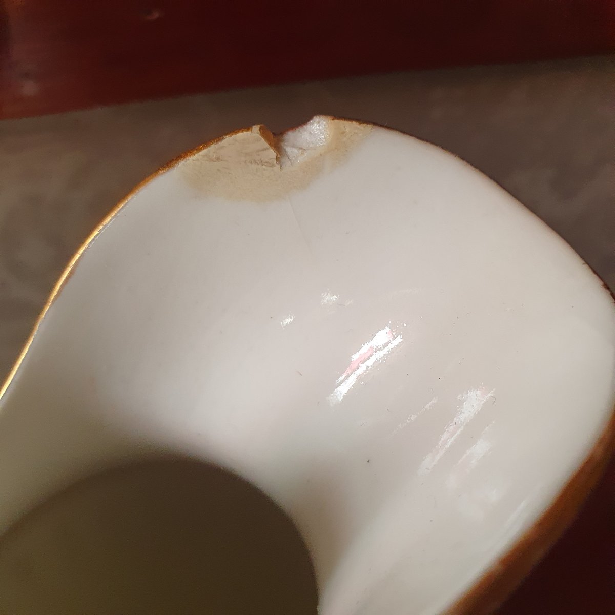 Pichet à lait porcelaine  19e siècle-photo-1