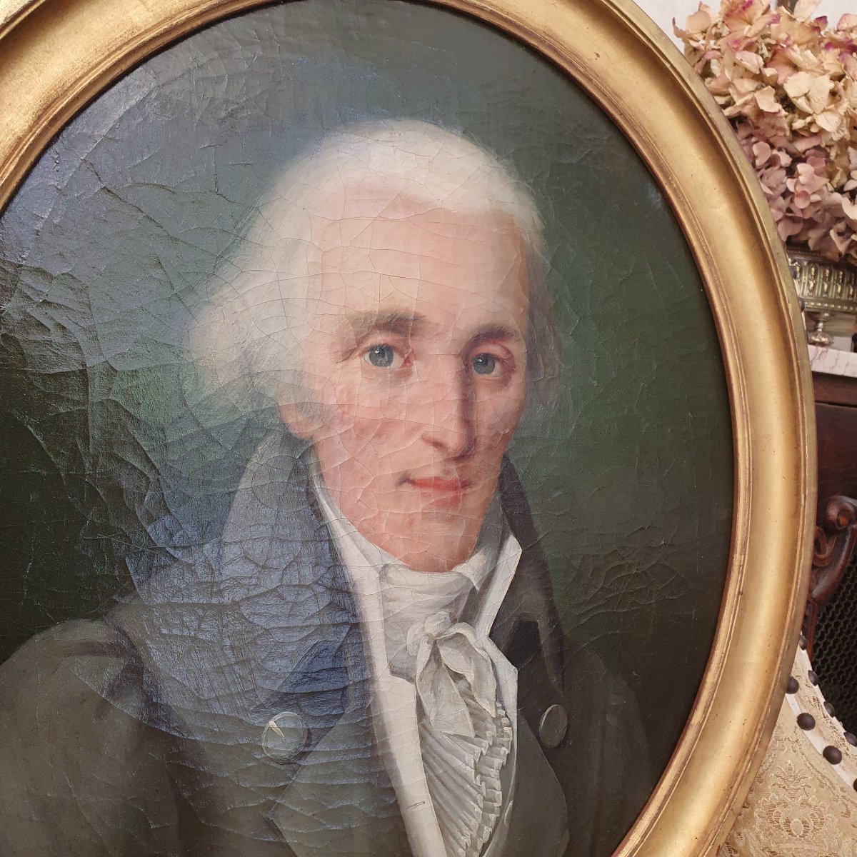 Hst  Man In A Green Frock Coat   18th Century-photo-2