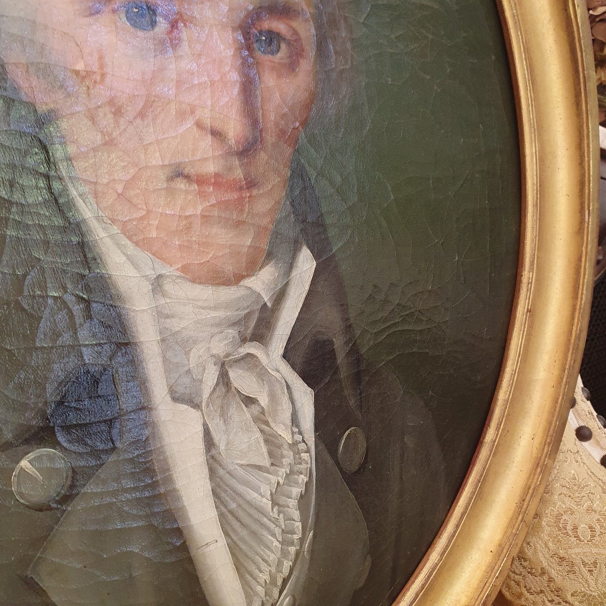 Hst  Man In A Green Frock Coat   18th Century-photo-3