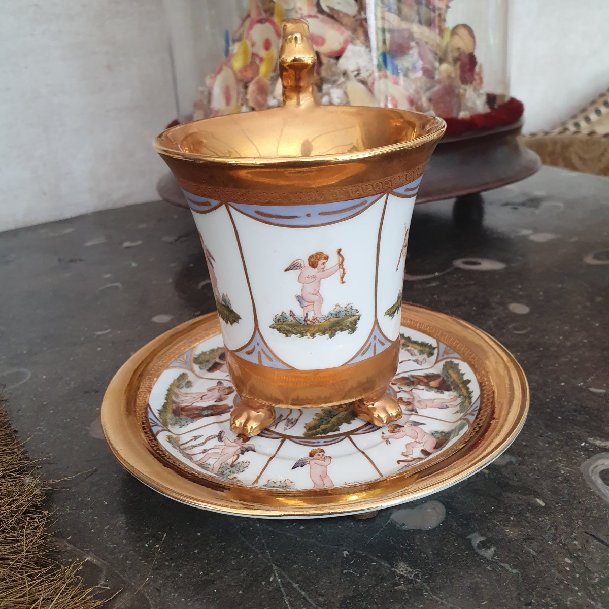 19th-century Paris Porcelain Cup-photo-8