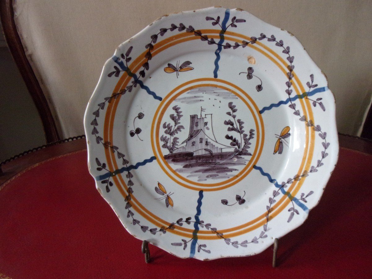 Assiette Nevers XVIIIe Siècle