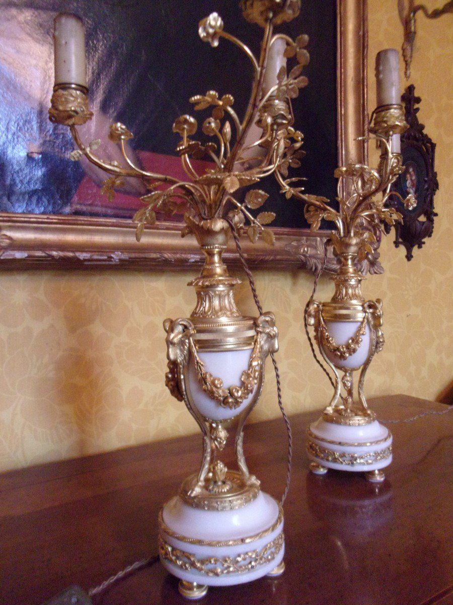 Pair Of Candelabra With 3 Branches-photo-3