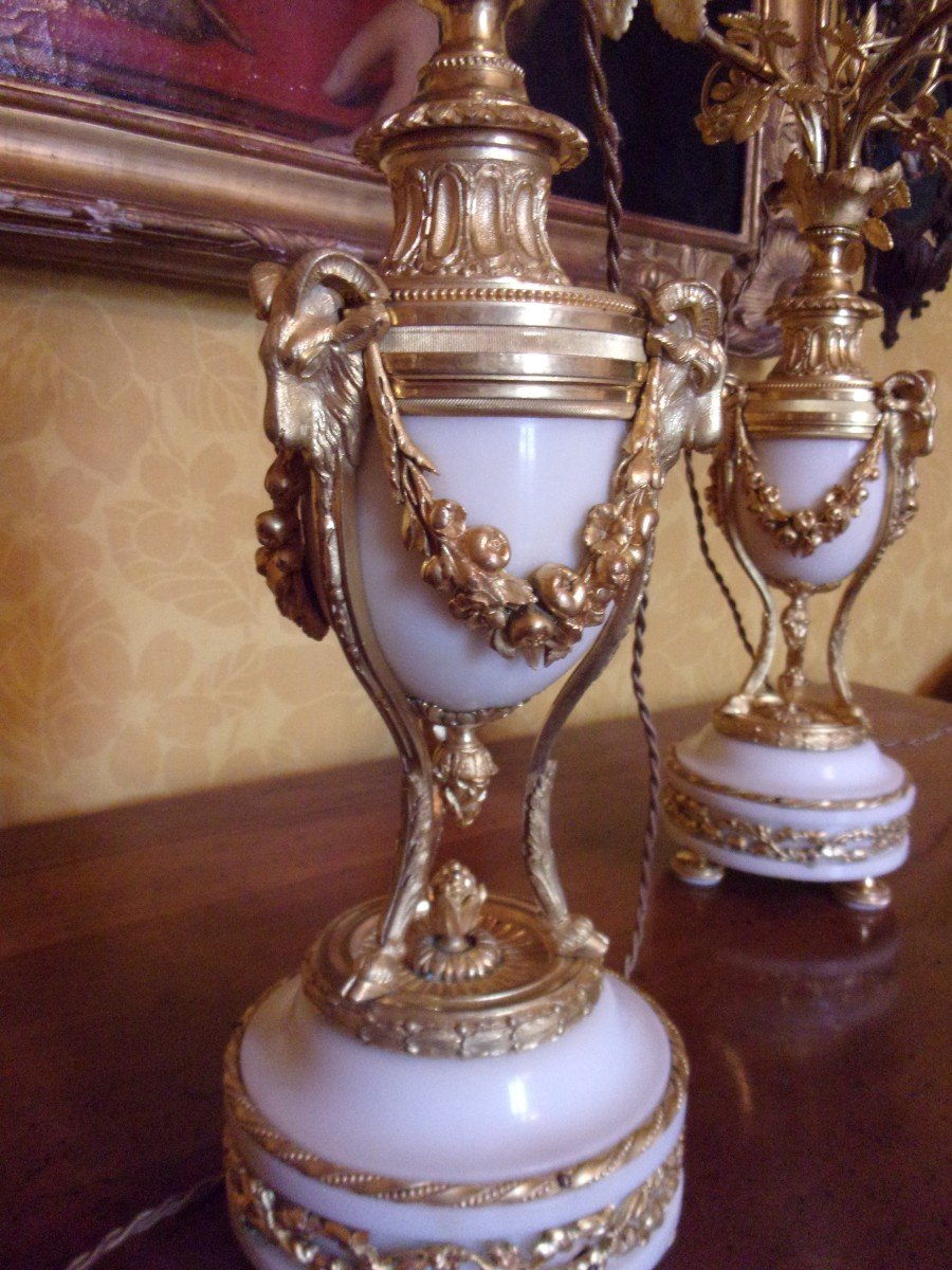 Pair Of Candelabra With 3 Branches-photo-4