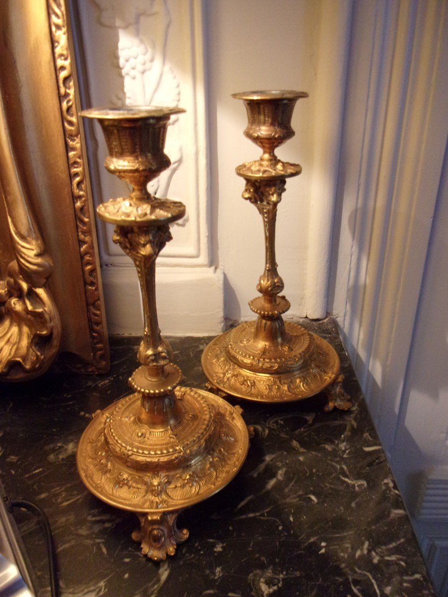 Pair Of 19th Candlesticks