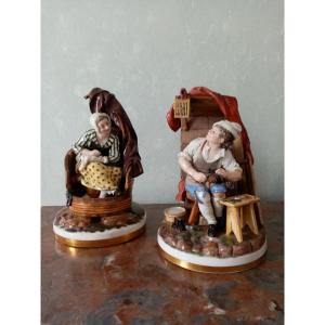 Pair Of Porcelain Subjects