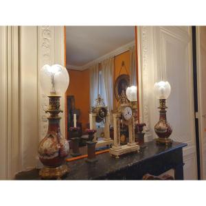 Paire de lampes à pétrole