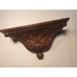 Oak Wall-mounted Console