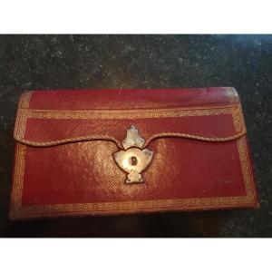 Gusseted Document Holder Early 19th Century