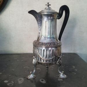 Cafetière métal argenté 18e