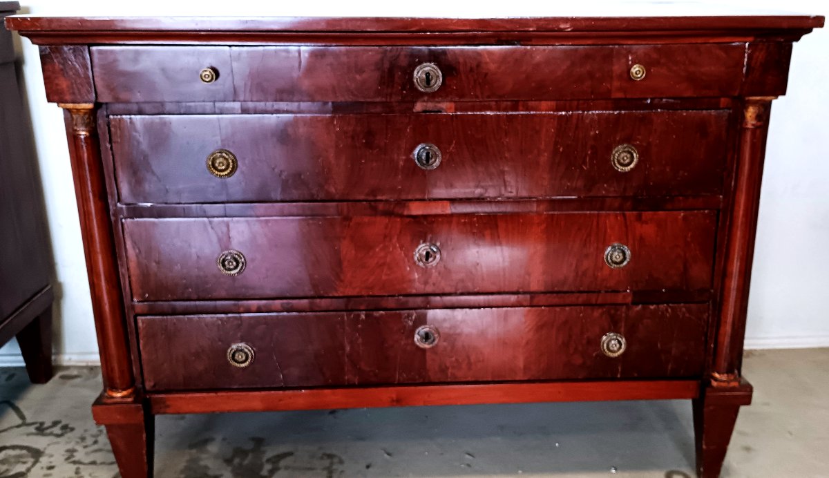  Pair Of Neoclassical Drawers Lombard-photo-3