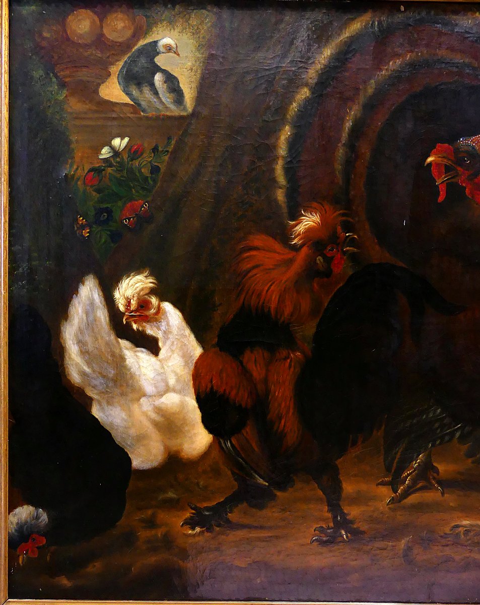 Dispute Between Turkey And Rooster "" By Abraham Busschop"""-photo-2