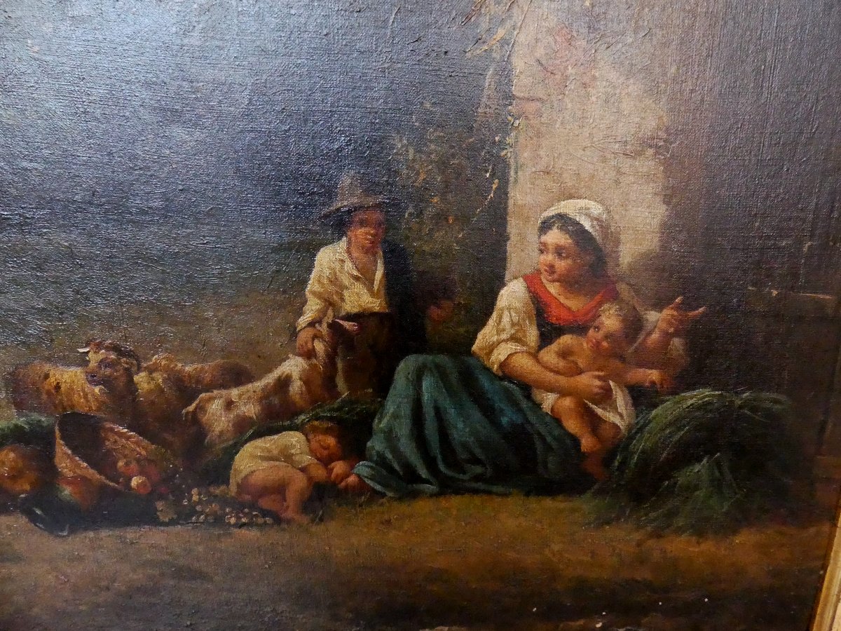 ÉCOLE NAPOLITAINE DU XIXE SIÈCLE-photo-2
