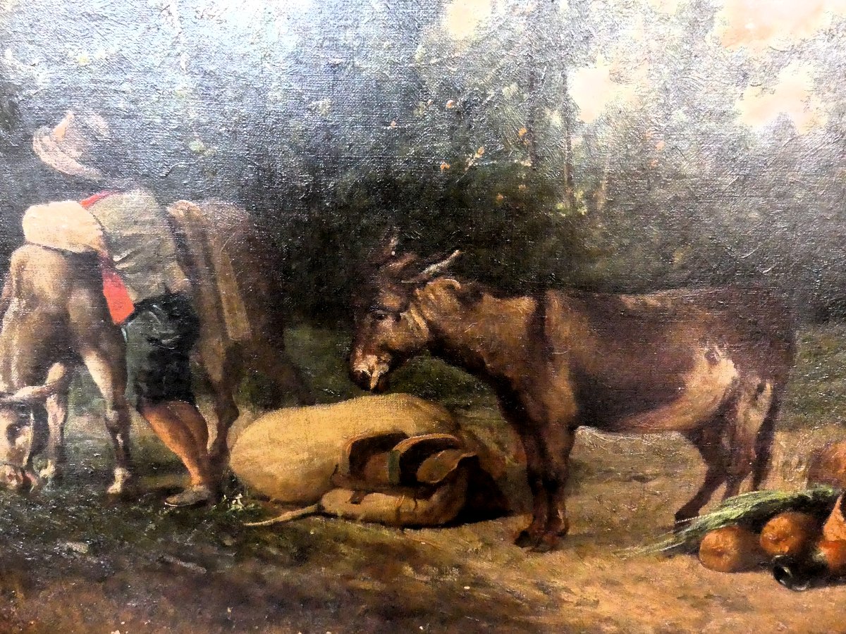 ÉCOLE NAPOLITAINE DU XIXE SIÈCLE-photo-4