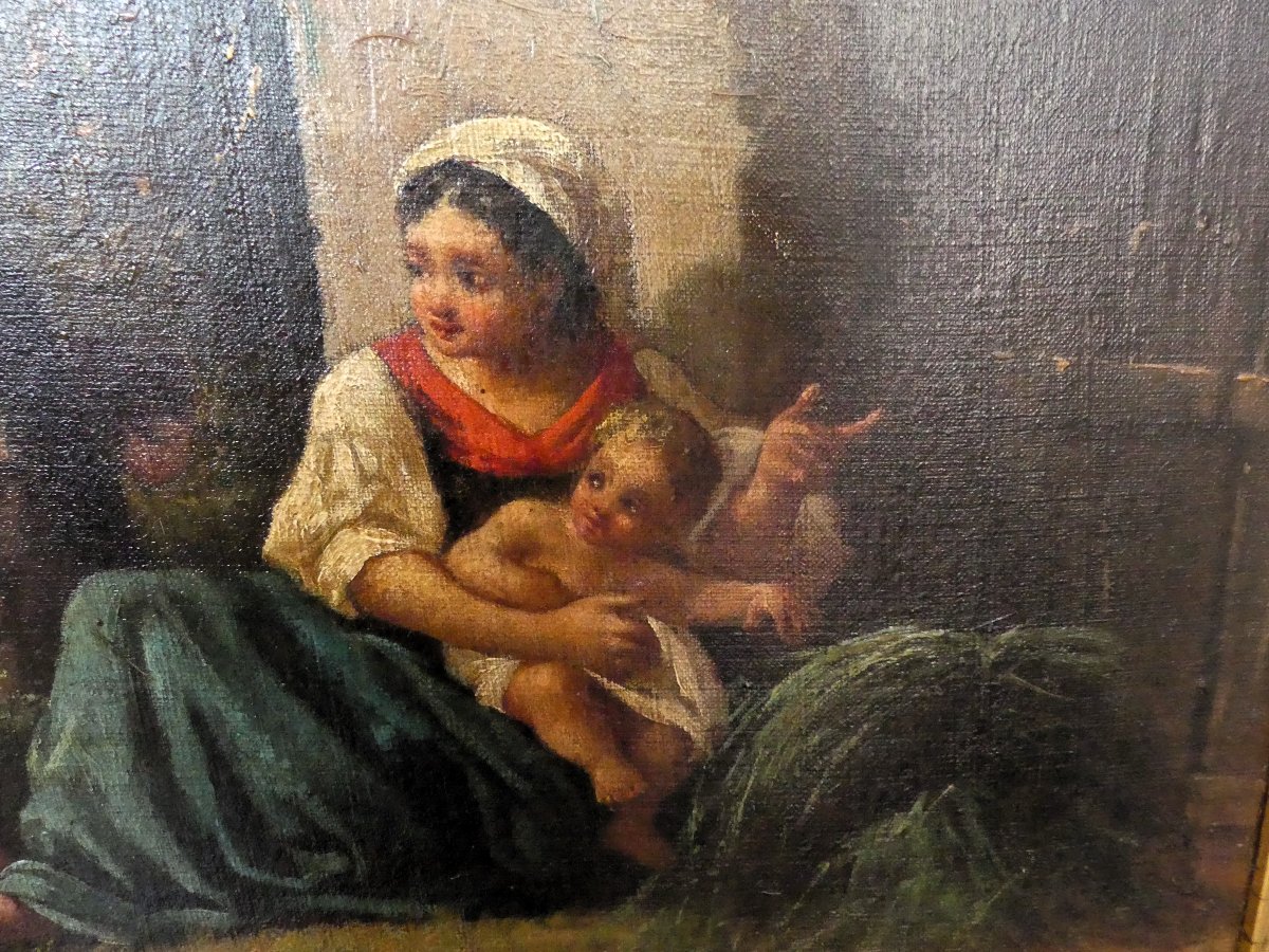 ÉCOLE NAPOLITAINE DU XIXE SIÈCLE-photo-3