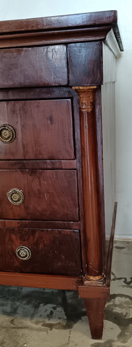 Lombardy: Pair Of Neoclassical Chest Of Drawers-photo-4