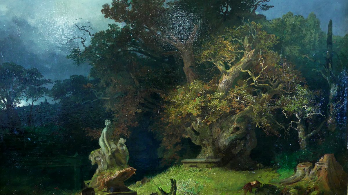 Horti, Pál (1865 - 1907) "PARC DE BUDAPEST"-photo-3