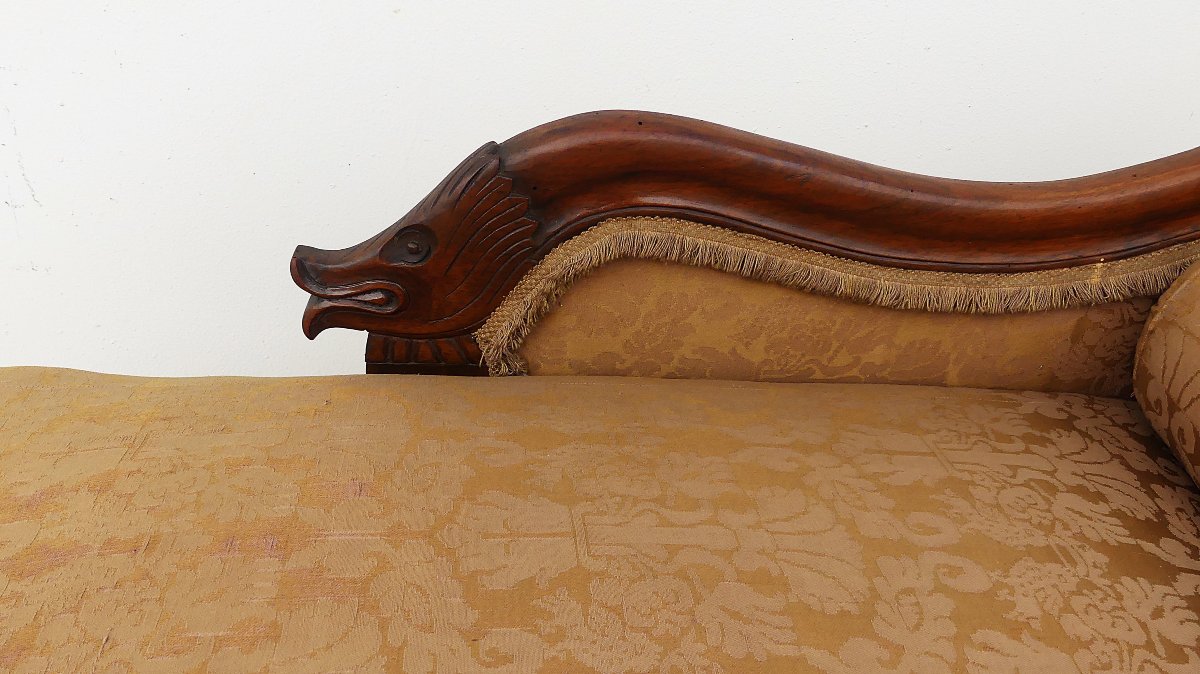 Small 19th-century Chaise Longue-photo-4