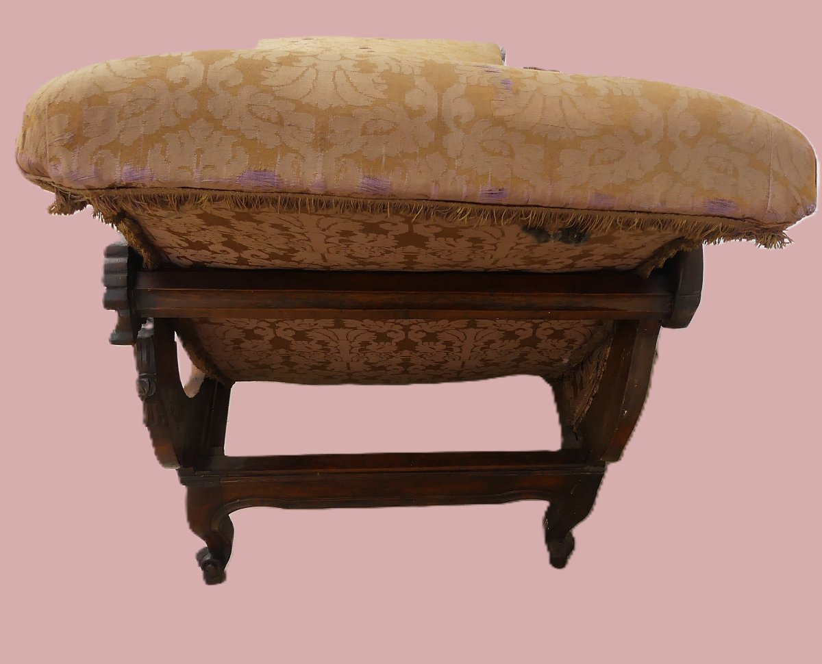 Small 19th-century Chaise Longue-photo-3