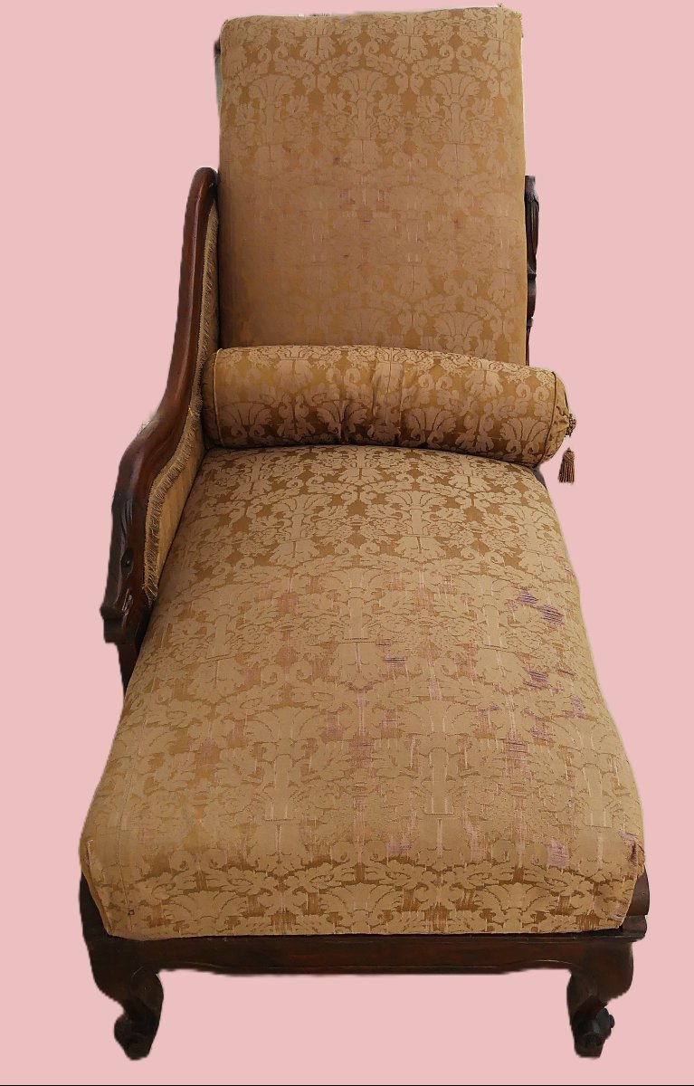 Small 19th-century Chaise Longue-photo-4