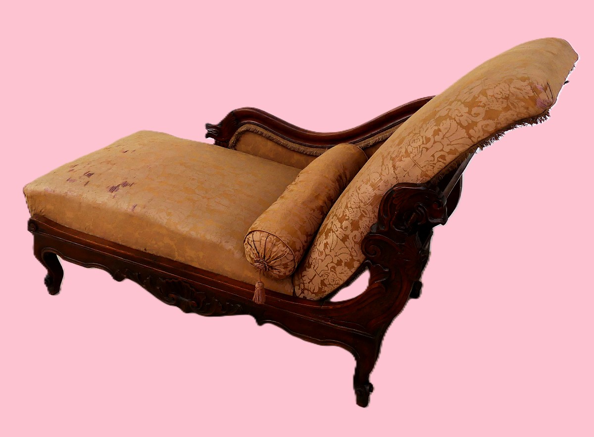 Small 19th-century Chaise Longue