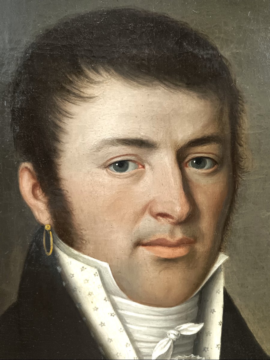 FELIX CORTEY (1760 Valais 1835) PORTRAIT DE VITALE ROSAZZA-photo-3